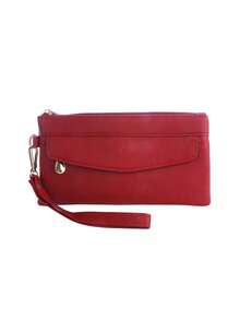 1件装极简主义女士手持钱包 韩版压纹格纹小钱包零钱包 复古男女通用商务休闲女士礼物钱包手提包长款钱包腕包女士钱包手拿包腕包 - 白色 - 查看 15