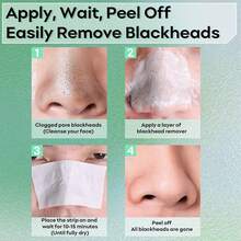 黑头去除面膜 - 鼻部及面部撕拉式黑头清洁套装 - 多色 - 查看 6