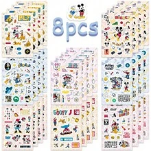 Disney | Bộ 8 tờ sticker hình chuột Mickey và Minnie ngộ nghĩnh, hình nhân vật hoạt hình dễ thương dành cho người lớn, dán lên bình nước, điện thoại, laptop, ván trượt, sổ lưu niệm, nhật ký, album, sổ kế hoạch, xe hơi, tranh graffiti sáng tạo, hành lý, đồ dùng học tập, quà tặng khen thưởng, quà Giáng sinh, sinh nhật, trang trí tiệc. - 1 Set - Xem 7