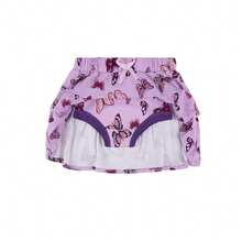 2-Pack Girls'Potty Training Skirt Pants – Built-In 6-Layer Absorbent Underwear, Soft Ruffled Design, Washable & Comfortable For Toddlers - 紫色 - 查看 4