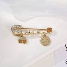 Demon Eye Shaped Pendant Brooch, Inlaid With Shiny Rhinestones, Women's Brooch Bag Jewelry - Multicolor - View 7