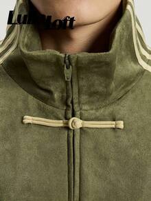 Adidas CTT Chinese Track Top 3.1 Gender Neutral Jacket (Asia Sizing) Olive-Back To School- Mother's Day Gifts-Father's Day Gift –KT3847 - 橄欖 - 查看 5