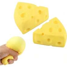 1pc Cheese & Milk Squishy Stress Relief Toy Stress Relief Toy Party Favors Squeeze Ball  Sensory Toys For Autistic - Nhiều màu - Xem 9