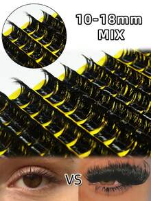 100 cặp mi giả D-Curl tự làm, 200 cặp mi giả D-Curl 0.07mm 10-18mm hỗn hợp tự nhiên, mi giả dày dặn, mi xoăn riêng lẻ, mi dài mảnh, mi mọc như hoạt hình, phù hợp cho người mới bắt đầu sử dụng tại nhà, 100 cặp mi giả siêu dày, 100 cặp dung lượng lớn - D - Xem 3
