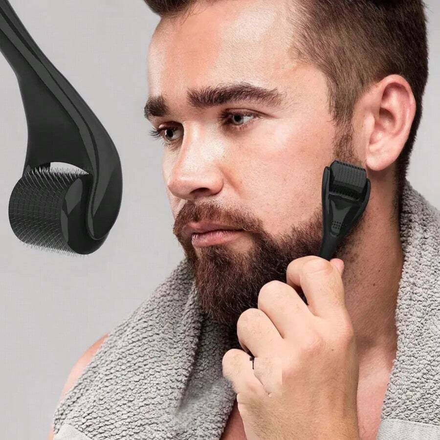 Microneedling Skincare,Infusion Derma Roller For Face Scalp At-Home Use | 2-In-1 Titanium Micro-Needles | Compact,Microneedling Skin Beauty Tool,Professional Derma Roller Titanium Micro Needles Roller