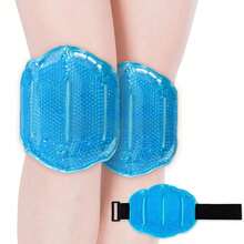 1 st. ispåse för knä - återanvändbar ispåse för varma och kalla kompresser för knäavslappning - gel-ispåse med elastiskt justerbart band - Flerfärgad - Visa 11