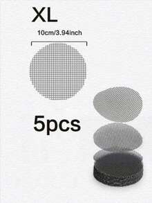 5-Piece Flower Pot Bottom Hole Pad Mesh, Flower Pot Bottom Net Sheet, Round Flower Plate Pad Mesh, Cuttable Flower Pot Bottom Mesh Pad - A - View 15