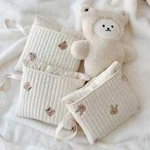 1pc Embroider Bear Diaper Bag Diaper Changing Mat, With Pocket Baby Diaper Pad, With Handle, Both Sides Can Use Baby Mat - Multicolor - View 11