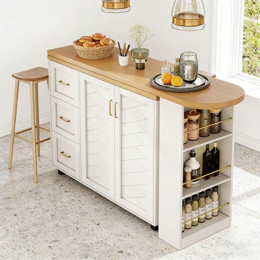 Bars & Wine Cabinets - White + MDF+Metal - View 1