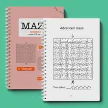 Libro de actividades del laberinto consciente, rompecabezas relajantes pero desafiantes que fomentan el pensamiento enfocado, ayuda a desarrollar la paciencia y la persistencia, ideal para descansos en el escritorio y tiempo libre durante los viajes - Laberinto - Ver 9
