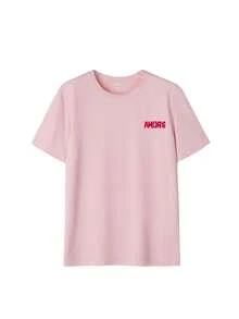 3pcs/Set Summer New Minimalist Chili Pepper Design Print Casual Round Neck Short Sleeve T-Shirt, Fashionable & Versatile Women Tops - Navy Blue, Pink, and Apricot - View 6