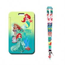 1pc Disney Cartoon Student Campus Meal Card Holder,  Long Lanyard ID Card Case, ID Badge Holder, Subway/Bus Pass Holder, Campus Card Holder, Kindergarten Card Holder, Back To School Student ID Card Holder [Lanyard+Clip], Card Holder Set + Lanyard, Campus Photo Frame, Student Stationery Meal Card, Bus Card - BX Card Set - View 6