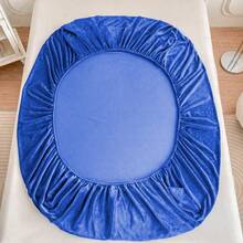 King Size Fleece Sheet Set Measuring 260x230cm. Softness And Comfort. - 寶藍色 - 查看 3
