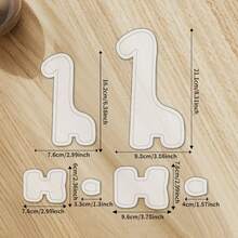 6件套长颈鹿缝纫模板，DIY长颈鹿图案绗缝模板，定位工具，精准裁剪，可重复使用的透明PET模板，适用于手工和DIY项目，手工裁剪工具模板 - 經典的 - 查看 2