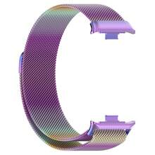 时尚米兰尼斯不锈钢网状磁吸表带，适用于 6/5/4 和小米 Watch 8/9 Pro，可调节超薄透气金属环表带，优雅替换腕带 - 均碼 - 查看 11