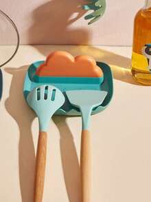 Nuevo soporte multifuncional para tapa de olla, estera antideslizante para hornilla de cocina, escurridor de utensilios para encimera, estera de almacenamiento para encimera de cocina, utensilios de cocina, escurridor - Multicolor - Ver 3