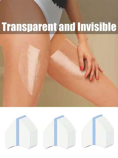 4/10/30 Piezas Pegatinas invisibles anti-rozaduras para los muslos internos, para cinturones o pegatinas, para proporcionar comodidad y protección. También son bandas anti-rozaduras para los muslos, cintas anti-rozaduras y parches de protección transparentes para la piel para los muslos y pantorrillas internos de las mujeres.