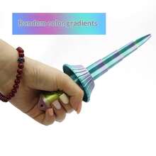 1件 2026新年爆款3D打印伸缩剑，螺旋收缩武士刀重力伸缩刀玩具，多种伸缩刀型，酷炫玩具，送朋友的礼物，决斗游戏，趣味玩具，绝佳礼物 - 彩色 - 查看 14