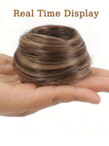 1 cái/bộ Dây buộc tóc búi 3 inch, Dây chun buộc tóc, Dây buộc tóc đuôi ngựa kẹp cho nữ, Dây buộc tóc thẳng cho tóc giả kiểu Châu Âu và Mỹ, Dụng cụ tạo kiểu tóc búi tự nhiên bồng bềnh, Dây chun buộc tóc. - Nhiều màu - Xem 3