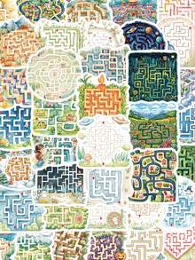 50pcs Maze Game Stickers Aesthetic Vibes For Journal, Phone Case, Tablet, Water Bottle, Desk, Helmet, Bike, Luggage, Waterproof Decals - Multicolor - View 3