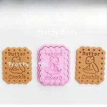 熊形黄油图案饼干压花模具 可爱卡通动物翻糖饼干切割器 黄油饼干模具 厨房烘焙工具 - bear - 查看 1