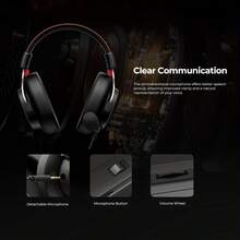 HAVIT H2015E Gaming Headsets For PC, 53MM Drivers Surround Sound, Headset With Mic, Gaming Headphones With Mic, Clear Communication, Light-Weight And Skin-Friendly, Durable Aluminum Frame - 查看 5