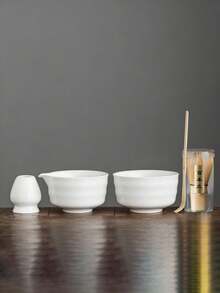 2/4pcs Japanese Matcha Bowl, Matcha Whisk, Matcha Spoon, Matcha Brush, Ceramic Tea Cup Set, Matcha Preparation Tools, Back To School Set, Holiday Gift Box, Halloween Gift Box - Japanese Matcha Whisk Set - Matcha Set Includes Matcha Whisk And Bowl (Matcha Bowl With Spout), Matcha Sifter, Matcha Whisk Stand And Matcha Spoon - Perfect Bamboo Matcha Whisk, Excellent Gift For Matcha Lovers - Multicolor - View 4