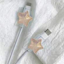 2件套星形数据线保护套装，包含绕线器、充电线夹、保护套、充电器保护套 - 多色 - 查看 23