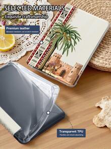 Ayotu 1pc Desert Camels, Coconut Trees, Castles Tablet Case & Kindle E-Book Case Compatible With 10th Generation, 11/Air 4th/Air 7th/9.7 Inches, Compatible With Samsung Galaxy Tab A9 Plus, Kindle (11th Generation-2024 Release)(6 Inch), Kindle Paperwhite 12th Gen 2024, Great Holiday Gift, Stylish And Simple Pattern. - Multicolor - View 10