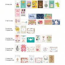 40张/套 生日、感谢、周年纪念、婚礼祝贺、鼓励、祝福卡，空白卡片，适用于各种场合 - 多色 - 查看 8