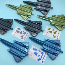 Airplane Model Neutral Pen, Cool Appearance, Smooth Writing, Suitable For Birthday Gifts, Student Signature Pens, 0.5mm Retractable, With Stickers For Decoration, School Supplies, Exquisite Stationery, Applicable For Study And Office - Airplane Model Pen - View 2