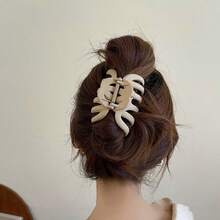 2 Packs/1 Pack, Women's Large Pumpkin Grip Clip, Matte Solid, Super Power Claw, Suitable For Heavy Hairpin, Hair Claw Hair Accessories,Fashion Claw Clips,Elegant Hair Clips,Women Hair Clutch - Multicolor - View 5