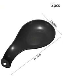 1pc/2pcs PP Spoon Rest, Soup Spoon Holder, Shared Spoon Pad, Heat Insulation Mat, Kitchen Tool - Multicolor - View 13