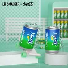 LIP SMACKER 2支可口可乐润唇膏，长效保湿，富含维生素E，舒缓唇部干裂，适合作为礼物送给亲朋好友，配有挂链可挂在包包上 - 雪碧味 - 查看 4