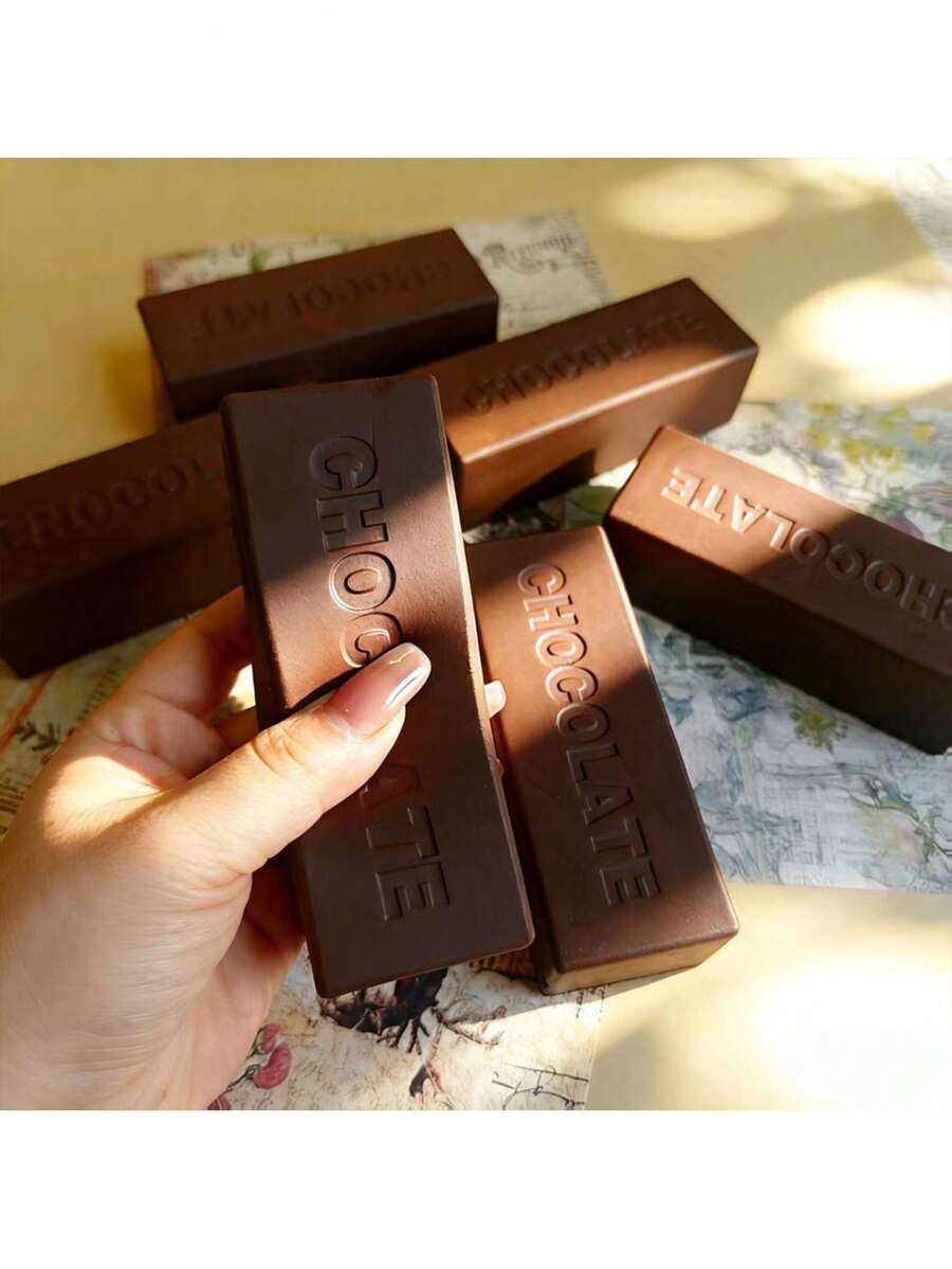 Soft Chocolate Bar Slow Rebound Stress Relief Squeeze Toy - Multicolor - View 1