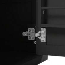 Islas de almacenamiento móviles - Negro+Natural+MDF - Ver 11