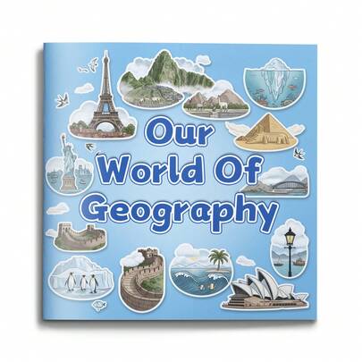 Sách giáo dục địa lý dành cho trẻ em của chúng tôi là sách tranh minh họa dành cho trẻ học sớm, với những thông tin thú vị về các châu lục, đại dương, quốc gia và thiên nhiên, khơi gợi sự tò mò và nhận thức toàn cầu.