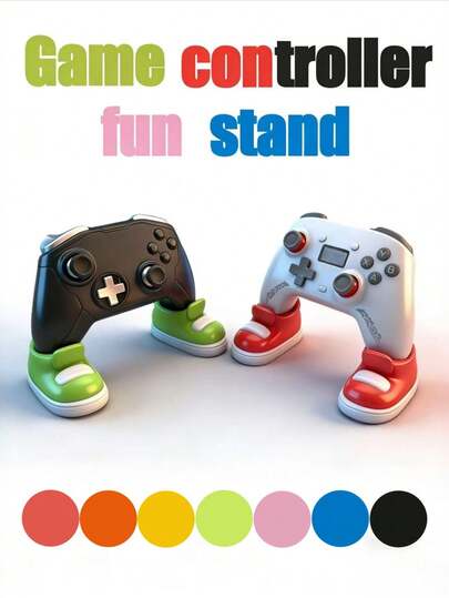 Game Controller Fun Stand - Colorful Shoe-Shaped Holder, Perfect Gift For Gamers On Birthdays, Christmas, Valentine'S Day, Desktop Decoration, Game Controller Holder, Game Controller Stand, Gaming Accessorie