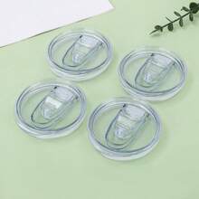 1/2pcs 20oz/30oz Replacement Lids, 3.3in/3.7in Diameter Leak-Proof Caps For Insulated Water Bottles - Clear - View 8