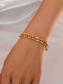 1 Pair Elegant Letter Design Bracelets, European And American Fashion - Letter Bracelet - View 2