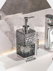 1pc Luxury Foam Dispenser Bottle, Hotel-Style Liquid Soap Bottle, Bathroom Shower Gel/Shampoo Empty Refillable Bottle, Suitable For Hotel, Home Bathroom, Vanity, Unisex, Daily Cleaning - Dispensing Bottles - View 6