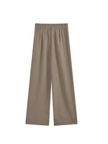 Pantalones casuales de verano de unicolor con bolsillos para mujer, primavera - Caqui - Ver 6