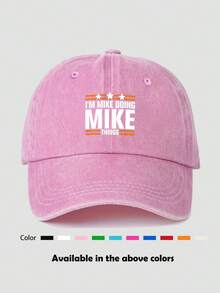 1pc Unisex All Season Retro Distressed Printed Baseball Cap, Sun Hat, Casual Outdoor, Commute, Party, Spring Outing, Hiking, Fishing, Cycling - Multicolor - View 10