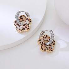 时尚五花耳环一对，适合女性佩戴 - 彩色 - 查看 6