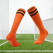 1 Pair Breathable Football/Soccer Socks, Suitable For Men, Women And Teenagers, Ideal For Beginner Running, Training, American Football, Field Hockey And Other Sports, Providing Ventilation, Odor-Resistant And Moisture-Wicking Features - White - View 14