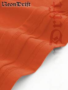 NeonDrift Men's T-Shirt Men's Short-Sleeve T-Shirt100% Cotton Fabric Soft & Skin-Friendly Unisex Style Gifts For Spring Festival, Valentine's Day, St. Patrick's Day & World Cup  Rhude Sailing International Logo T Shirt Men Casual Streetwear Graphic Print Vintage Style Nautical Theme Fashion  Urban Look Lightweight Cotton Top Summer Wear - 珊瑚橙 - 查看 5