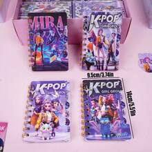 1/2/3本/套 KPOP 女团 Witch Hunt 螺旋笔记本，A7 螺旋笔记本，学生便签本，便携式笔记本，记事本，返校学生文具 - 彩色 - 查看 3