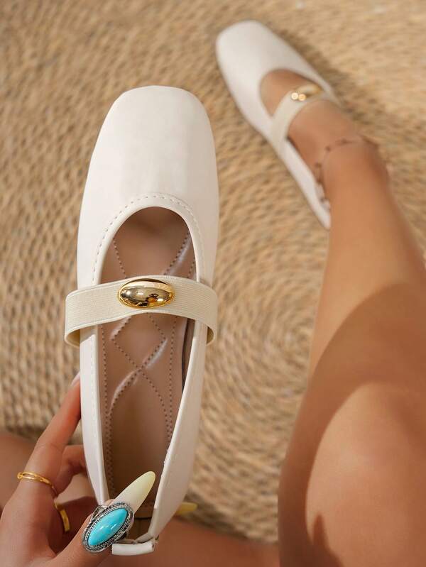 Women's Elegant Flat Slip-On Shoes, Comfortable Soft Sole, Plus Size, Spring/Summer