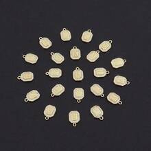 1pc New Fashion Block Initial Heart Pendant Golden Box Chain Necklace For Women - Yellow Gold - View 4