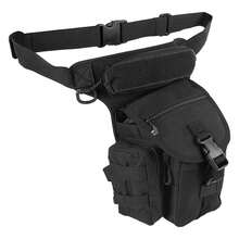 Drop Leg Bag for Men Motorcycle Riding Fanny Pack Outdoor Travel Fishing Hiking Cycling Hip Bags Thigh Bag Leg Pouch Black - Negro - Ver 9